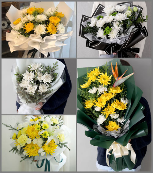 广东梅州市五华县周江镇利河村白事花束代送